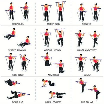 Premium Pilates Bar Resistance Band