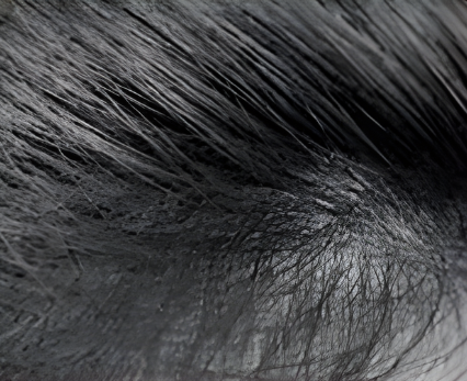 Dense hair follicles, strong roots